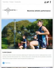 GP Sports email templates