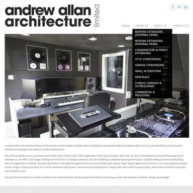 Andrew Allan Architecture website